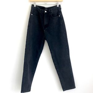Nasty gal black denim mom jeans